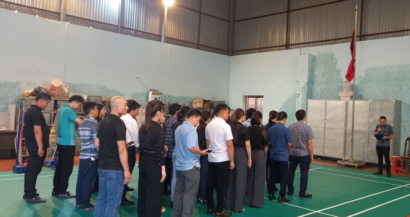 Công đoàn cơ sở Trung tâm Nước sinh hoạt và vệ sinh môi trường nông thôn tổ chức lễ viếng Tổng Bí thư Nguyễn Phú Trọng -0
